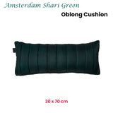 KAAT Amsterdam Shari Green Oblong Filled Cushion 30cm x 70cm - Front View