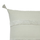 Accessorize Indra Cotton Cushion Cover Grey - Front View