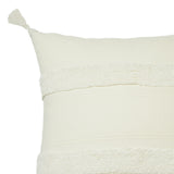 Accessorize Indra Cotton Cushion Cover Off White - Front View