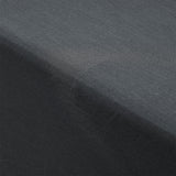 Accessorize 400TC Charcoal Bamboo Cotton Fitted Sheet 40cm Wall Single - Side View