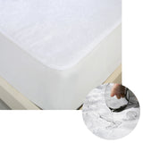 Cotton Top Waterproof Mattress Protector with 40cm Fitted Wall - Double Size