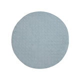 Little Gem Round Linen Cotton Baby Play Mat Capri 130cm Diameter - Front View