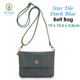 PIP Studio Star Tile Dark Blue Belt Bag - Front View