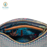 PIP Studio Star Tile Dark Blue Belt Bag - Top-Down View