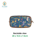 PIP Studio Petites Fleurs Dark Blue Small Square Cosmetic Bag - Side View