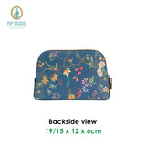 PIP Studio Petites Fleurs Dark Blue Small Triangle Cosmetic Bag - Side View