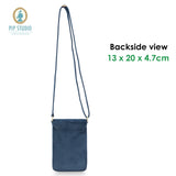 PIP Studio Velvet Quilted Dark Blue Phone Bag - Side View