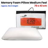 Memory Foam Pillow Medium Feel - Front View