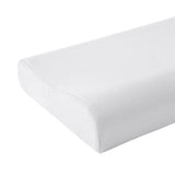 Accessorize White Cotton Rich Contour Pillowcase 40x60x12cm - Front View