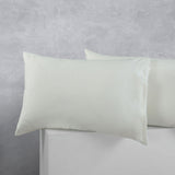 Stone-Colored Cotton-Polyester Standard Pillowcase Set