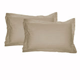 Accessorize 325TC Striped Tailored Pillowcase Set in Linen
