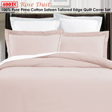 Grand Aterlier Pima Cotton Rose Dust Quilt Cover Set King - Front View