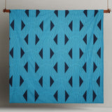 Accessorize Aster Blue Cotton Quilt Cover Set King - Front View