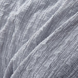 Accessorize Augusta Grey Ruched Quilt Cover Set Double