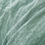 Accessorize Augusta Sage Crinkled Look Quilt Cover Set Queen