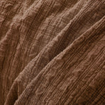 Accessorize Augusta Terracotta Crinkled Look Quilt Cover Set Double