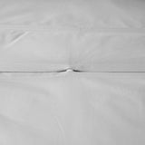 Accessorize Grey 400TC Grey Bamboo Cotton Double Stitched Quilt Cover Set Double - Top-Down View