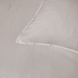 Accessorize Stone 400TC Stone Bamboo Cotton Double Stitched Quilt Cover Set Double - Side View