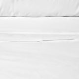 Accessorize White 400TC White Bamboo Cotton Double Stitched Quilt Cover Set Queen