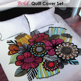 Accessorize Bold Colorful Quilt Cover Set Single - Front View