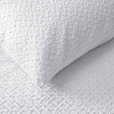 Accessorize Dotty Clip White Jacquard Quilt Cover Set Queen - Side View