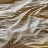 Bedding House Elie Natural Cotton Sateen Quilt Cover Set King - Top-Down View