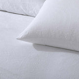 Accessorize Elma White Jacquard Quilt Cover Set King - Side View
