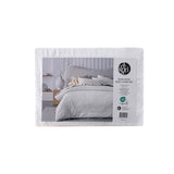 Accessorize Elma White Jacquard Quilt Cover Set Super King - Top-Down View
