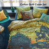 Van Gogh Twilight Fields Cotton Sateen Quilt Cover Set Queen - Front View