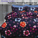 Big Sleep Floating Flowers Quilt Cover Set Double - Front View