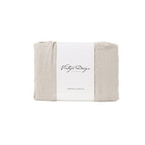 Vintage Design Homewares Natural French Linen Quilt Cover Set Super King - Top-Down View