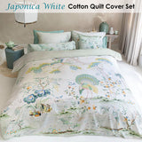 PIP Studio Japonica White Quilt Cover Set Super King - Front View