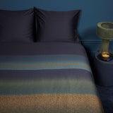 Bedding House Lenny Blue Cotton Quilt Cover Set Queen - 45-Degree Angle