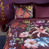 Bedding House Lily Multi Cotton Floral Quilt Cover Set King - Top-Down View