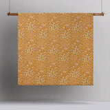 Accessorize Lisa Ochre Washed Cotton Printed Quilt Cover Set Queen - Side View