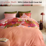 Oilily Livia Multi Cotton Floral Quilt Cover Set Queen - Front View