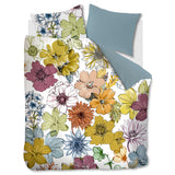 Bedding House Lotti Multi Cotton Floral Quilt Cover Set Queen - 45-Degree Angle