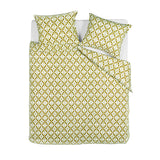 Bedding House Mae Green Seersucker Cotton Quilt Cover Set Queen - 45-Degree Angle