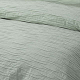 Vintage Design Homewares Malvern Sage Cotton Quilt Cover Set Double - Front View