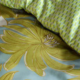 Oilily Melodi Green Cotton Floral Quilt Cover Set King - Side View