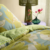Oilily Melodi Green Cotton Floral Quilt Cover Set King - 45-Degree Angle