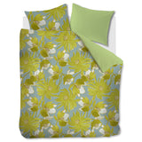 Oilily Melodi Green Cotton Floral Quilt Cover Set Queen - Rear View