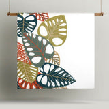 Accessorize Monstera Digital Printed Cotton Quilt Cover Set Queen - Side View