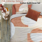 VTWonen Pale Colouring Natural Cotton Quilt Cover Set Queen - Front View