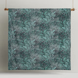 Accessorize Palm Leopard Green Cotton Quilt Cover Set Queen - Front View