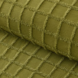 Vintage Design Homewares Parquet Cacti Green Polyester Cotton Quilt Cover Set Double - Side View