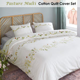 Bedding House Pasture Multi Cotton Quilt Cover Set King - Front View
