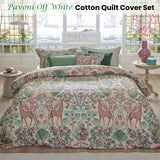 PIP Studio Pavoni Off White Cotton Quilt Cover Set Queen - Front View