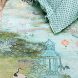 PIP Studio Pip Paradise Green Quilt Cover Set King - Side View