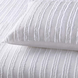 Vintage Design Homewares Reflections White Cotton Quilt Cover Set Queen - Side View